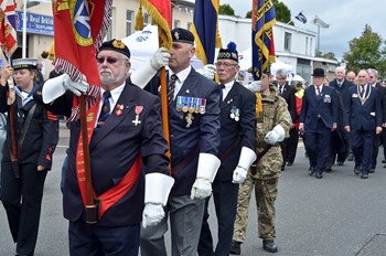 Standard Bearers Parade - Grangemouth Armed Forces Day 2014