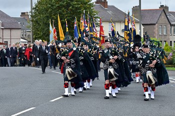 Argyll &amp; Sutherland Highlanders Regimental Association Pipes and Drums - Grangemouth 2014