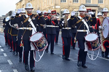 Royal Marines Band - West George Street, Glasgow 2014