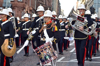 Royal Marines Military Band - West George Street Glasgow 2014