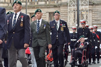 Veterans Royal Marines - George Square Glasgow 2014