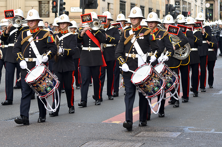 Royal Marines Band - Renfield Street Glasgow 2014