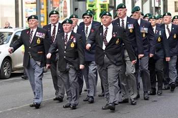 Royal Marine Veterans - Renfield Street Glasgow 2014