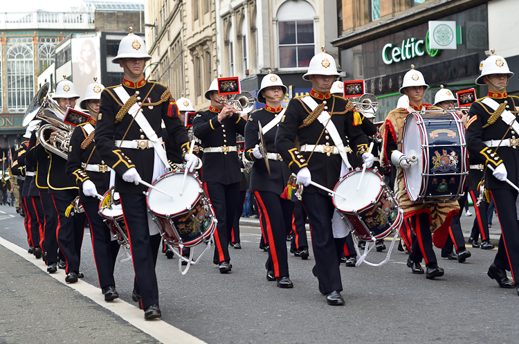 Band Royal Marines - Argyle Street Glasgow 2014