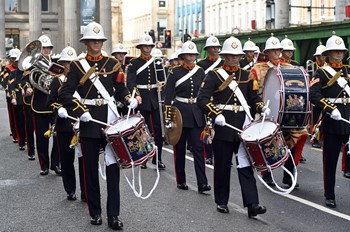 Royal Marines Band Scotland - Ingram Street Glasgow 2014
