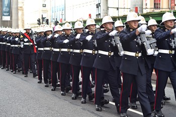 Royal Marines - Ingram Street Freedom Parade Glasgow 2014