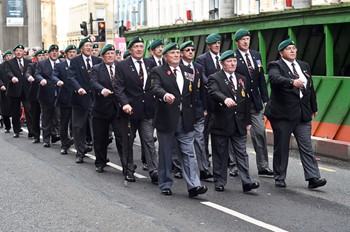 Royal Marine Veterans - Ingram Street Glasgow 2014