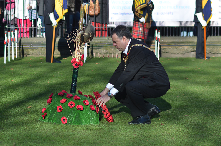 Lord Provost Donald Wilson Edinburgh - Garden of Remembrance Edinburgh 2014