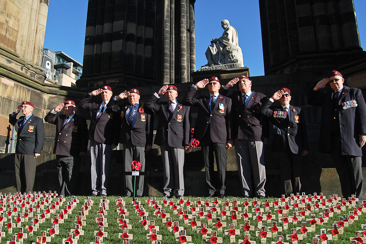 Airborne Engineers Association (AEA) - Garden of Remembrance Service Edinburgh 2014