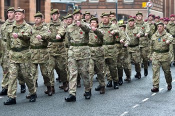 British Army - Remembrance Sunday Glasgow 2014