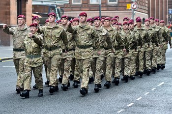 Parachute Regiment - Remembrance Sunday Glasgow 2014