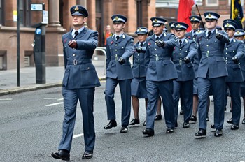 Universities of Glasgow and Strathclyde Air Squadron - Remembrance Sunday Glasgow 2014