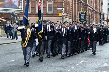 Royal Marines Veterans Association - Remembrance Sunday Glasgow 2014