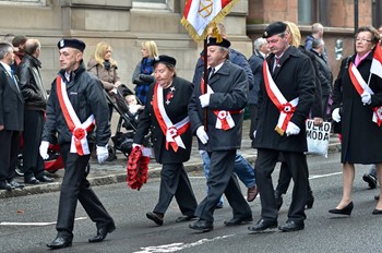 Polish Combatants Memorial Group - Remembrance Sunday Glasgow 2014