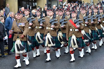 6 Scots Royal Regiment of Scotland - Remembrance Sunday Glasgow 2014