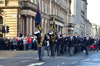 Royal Marine Veterans - Remembrance Sunday Glasgow 2014