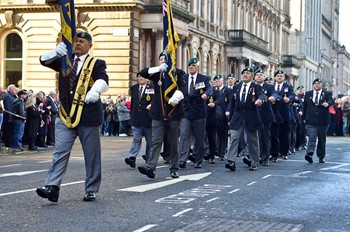 Royal Marine Veterans - Glasgow Remembrance Sunday 2014