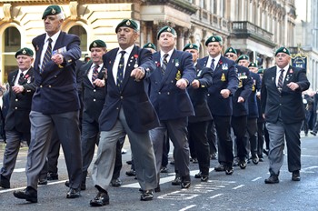 Royal Marine Veterans - Remembrance Sunday Ceremony Glasgow 2014