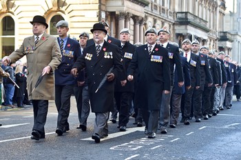 Royal Scots Dragoon Guard Association Veterans - Remembrance Sunday Glasgow 2014