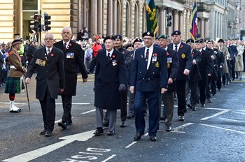 Royal Engineers Association - Remembrance Sunday Glasgow 2014