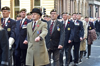 Scots Guards Association - Remembrance Sunday Glasgow 2014