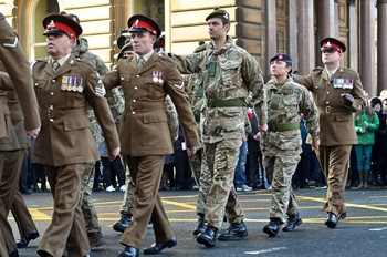 Military Personnel - Remembrance Sunday Glasgow 2014
