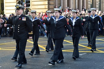 Sea Cadets - Remembrance Sunday Glasgow 2014