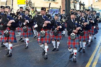 Scottish Fire and Rescue Pipe Band - Remembrance Sunday Glasgow 2014
