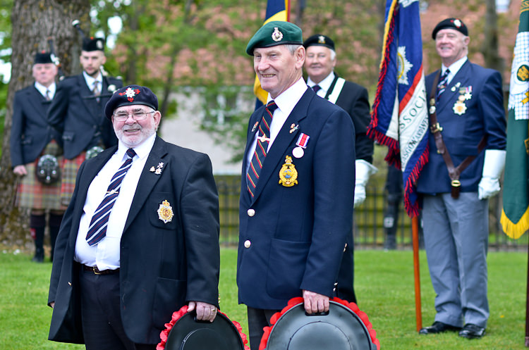 Veterans at Service to Commemorate Victory in Europe - Knightswood, Glasgow 2015