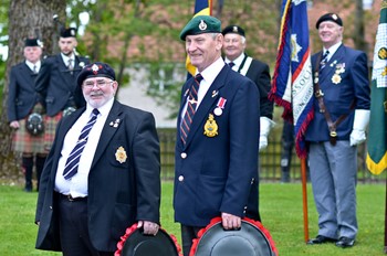 Veterans at Service to Commemorate Victory in Europe - Knightswood, Glasgow 2015