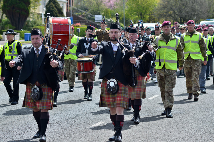 Milngavie Pipe Band - Victory in Europe, Glasgow 2015