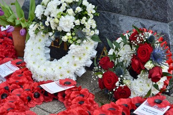 Veterans Memorial Wreaths - Victory in Europe, Glasgow 2015