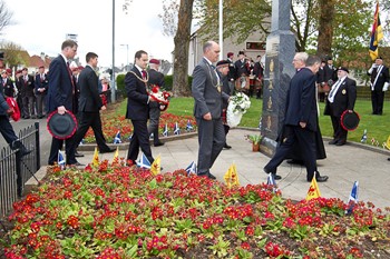 Wreath Laying - Veterans Memorial Monument, Glasgow 2015