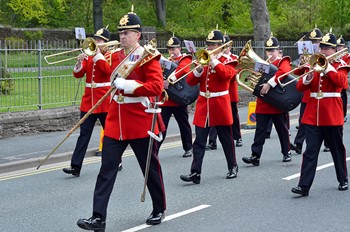 Band of The King&#39;s Division Freedom Parade Maryport 2015