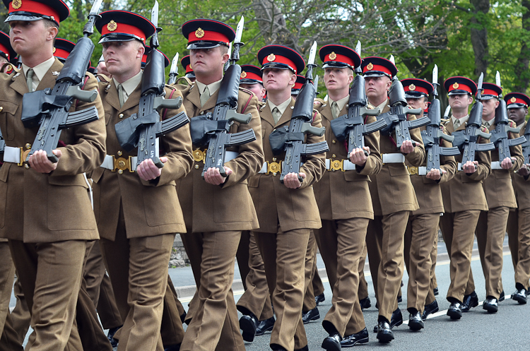 Soldiers of Duke of Lancaster's Regiment - Maryport 2015