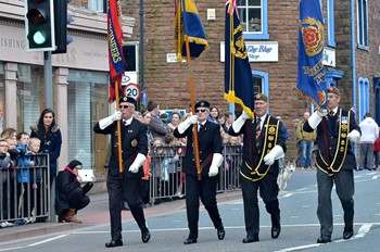 Veterans Duke of Lancaster&#39;s Regiment Freedom Parade - Maryport 2015