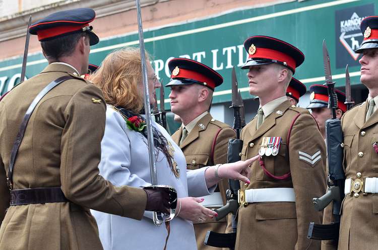 Maryport Mayor Carol Tindall - Duke of Lancaster's Regiment