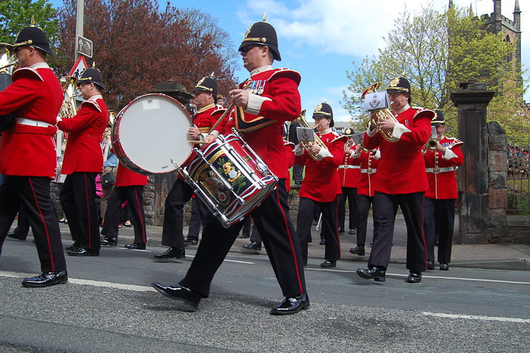 Band of the King's Division Maryport Freedom Parade 2015