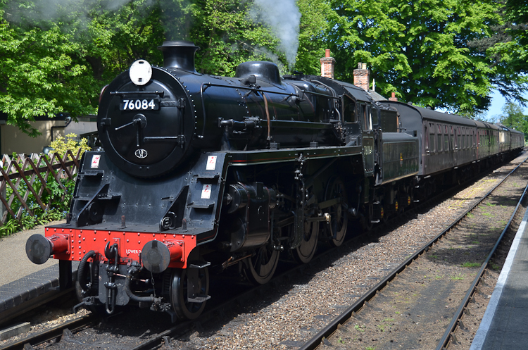 BR 4MT 2-6-0 76084 Holt Railway Station - North Norfolk Railway Poppy Line