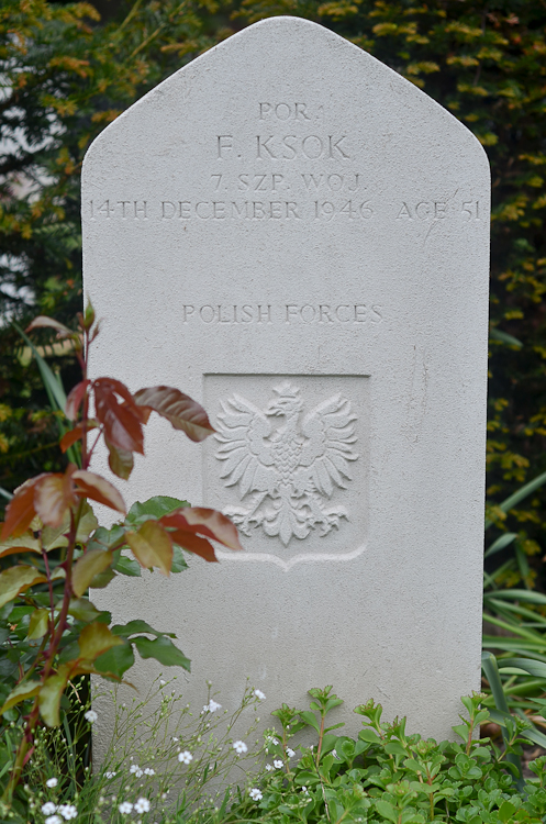 Franciszek Ksok Polish War Grave