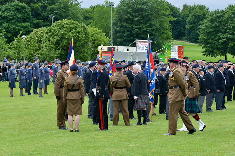 Parade Inspection - Armed Forces Day 2015 Stirling