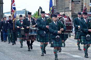 Royal Scots Association Pipe Band - Armed Forces Day 2015 Edinburgh