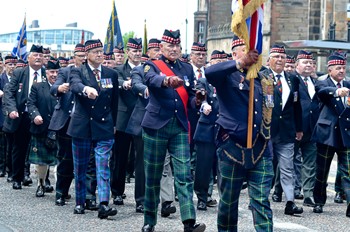 Royal Scots Veterans - Armed Forces Day 2015 Edinburgh