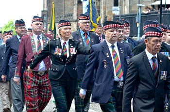 Royal Scots Veterans - Armed Forces Day 2015 Edinburgh