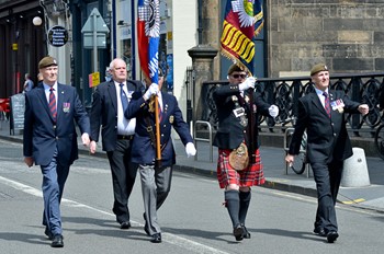 Veterans Scots Guards - Armed Forces Day 2015 Edinburgh