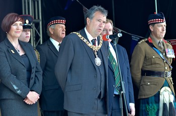 Lord Provost Donald Wilson - Armed Forces Day 2015 Edinburgh