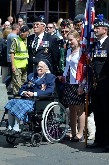Veterans in the Grassmarket - Armed Forces Day 2015 Edinburgh