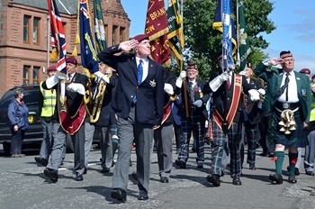 Veterans on Parade - Victory in Japan, Knightswood, Glasgow 2015
