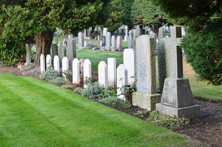 Polish war graves in Balgay cemetery, Dundee.