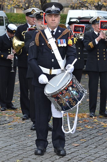 Drummer HMS Neptune Band - Seafarers Service Glasgow Cathedral 2015